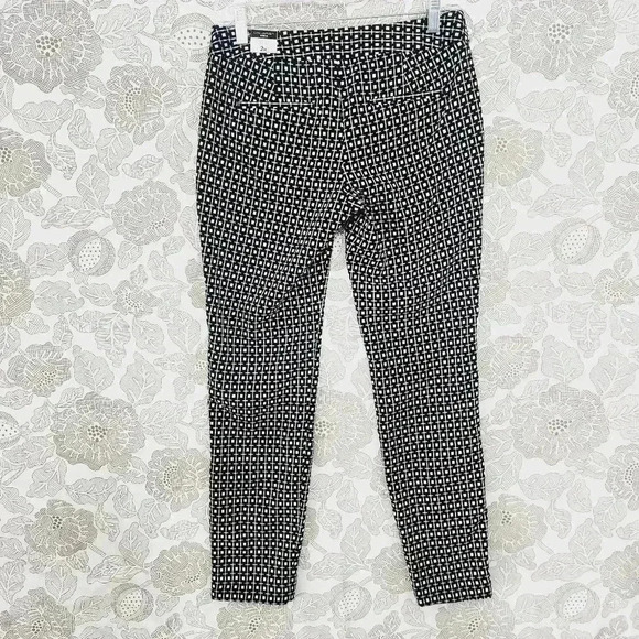 NWT Express Columnist Ankle Printed Women's Dress Pants 2R - Picture 2 of 9